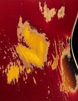 Used Fender Custom Shop 1963 Telecaster Relic Candy Apple Red Over 3 Tone Sunburst