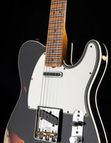 Fender Custom Shop 1965 Telecaster Custom Relic Aged Black Over 3 Tone Sunburst