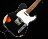 Fender Custom Shop 1965 Telecaster Custom Relic Aged Black Over 3 Tone Sunburst
