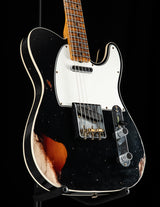 Fender Custom Shop 1965 Telecaster Custom Relic Aged Black Over 3 Tone Sunburst