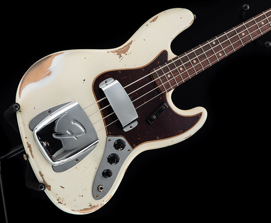 Heavy　Fender　Jazz　Custom　Aged　Shop　1961　Bass　Relic　Olympic　White
