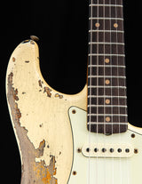 Fender Custom Shop 1959 Stratocaster Super Heavy Relic Aged Vintage White Over 3 Tone Sunburst