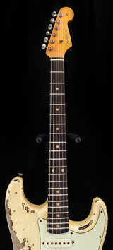Fender Custom Shop 1959 Stratocaster Super Heavy Relic Aged Vintage White Over 3 Tone Sunburst
