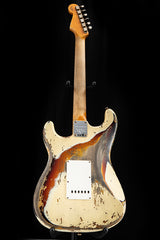 Fender Custom Shop 1959 Stratocaster Super Heavy Relic Aged Vintage White Over 3 Tone Sunburst