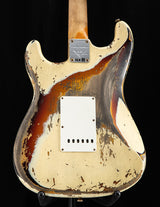 Fender Custom Shop 1959 Stratocaster Super Heavy Relic Aged Vintage White Over 3 Tone Sunburst