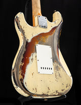 Fender Custom Shop 1959 Stratocaster Super Heavy Relic Aged Vintage White Over 3 Tone Sunburst
