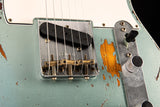 Fender Custom Shop 1965 Telecaster Custom Relic Aged Firemist Silver Over 3 Tone Sunburst