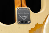 Used Fender Custom Shop Limited Edition '56 Stratocaster Relic Aged Vintage White Over 2-Color Sunburst