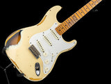 Used Fender Custom Shop Limited Edition '56 Stratocaster Relic Aged Vintage White Over 2-Color Sunburst