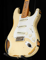 Used Fender Custom Shop Limited Edition '56 Stratocaster Relic Aged Vintage White Over 2-Color Sunburst