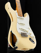 Used Fender Custom Shop Limited Edition '56 Stratocaster Relic Aged Vintage White Over 2-Color Sunburst