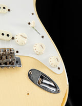 Used Fender Custom Shop Limited Edition '56 Stratocaster Relic Aged Vintage White Over 2-Color Sunburst