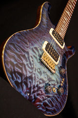 Paul Reed Smith Private Stock Custom 24 Signature Piezo Tremolo Aqua Violet Glow #2-Brian's Guitars