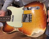 Fender Custom Shop 1963 C/R Telecaster Heavy Relic Super Faded Aged 3 Tone Sunburst Sparkle-Brian's Guitars