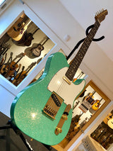 Fender Custom Shop Super Custom Deluxe Tele 2018 NAMM Limited Edition Sea Foam Green Sparkle-Brian's Guitars