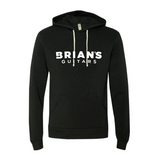 Black Brian's Guitars Hoodie with White Ink