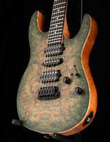 Suhr Custom Modern Faded Trans Green Burst