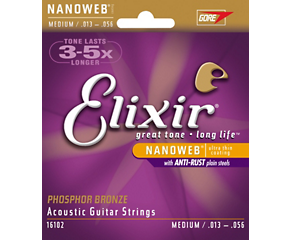 Elixir Nanoweb Acoustic Phosphor Bronze 13-56-Accessories-Brian's Guitars