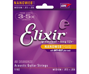 Elixir Nanoweb Acoustic 80/20 13-56-Accessories-Brian's Guitars