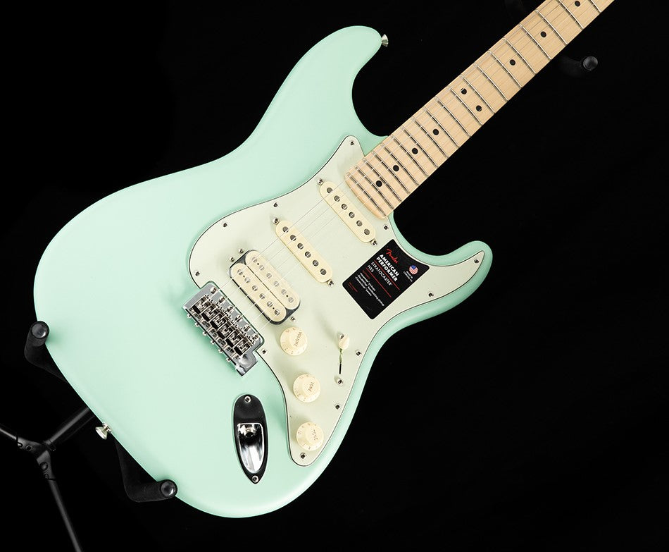 Fender American Performer Stratocaster HSS Satin Surf Green