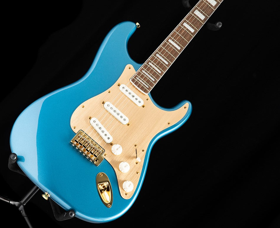 Squier 40th Anniversary, Gold Edition Stratocaster Lake Placid Blue