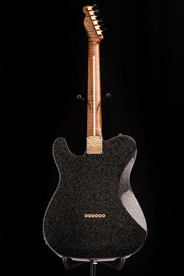Used Fender Custom Shop Telecaster - Deluxe Black Gold Sparkle Used Fender Custom Shop Telecaster - Deluxe Black Gold Sparkle