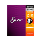 Elixir Nanoweb Acoustic 80/20 Bronze Acoustic Guitar Strings