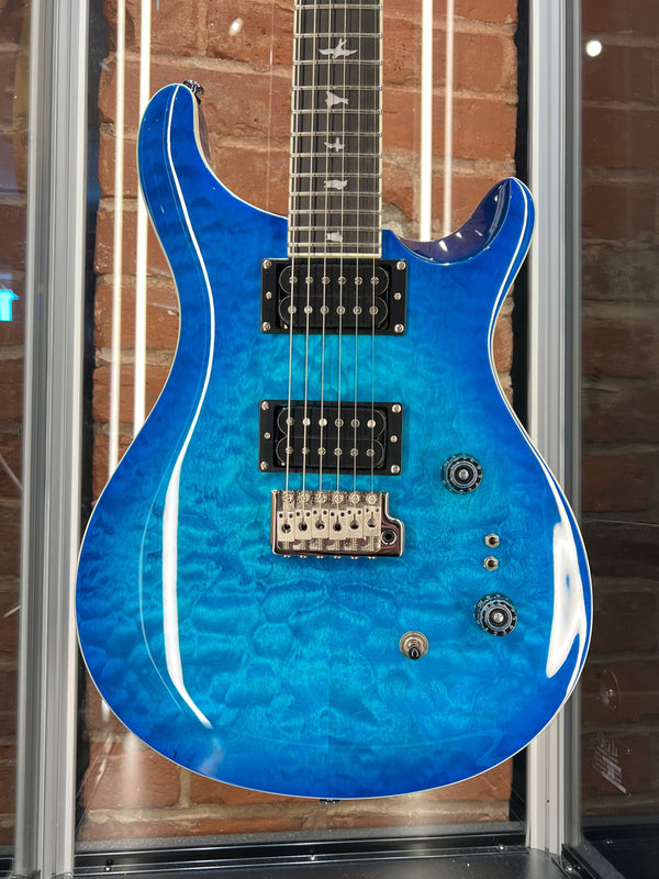 Paul Reed Smith SE Custom 24-08 Quilt Top Lake Blue