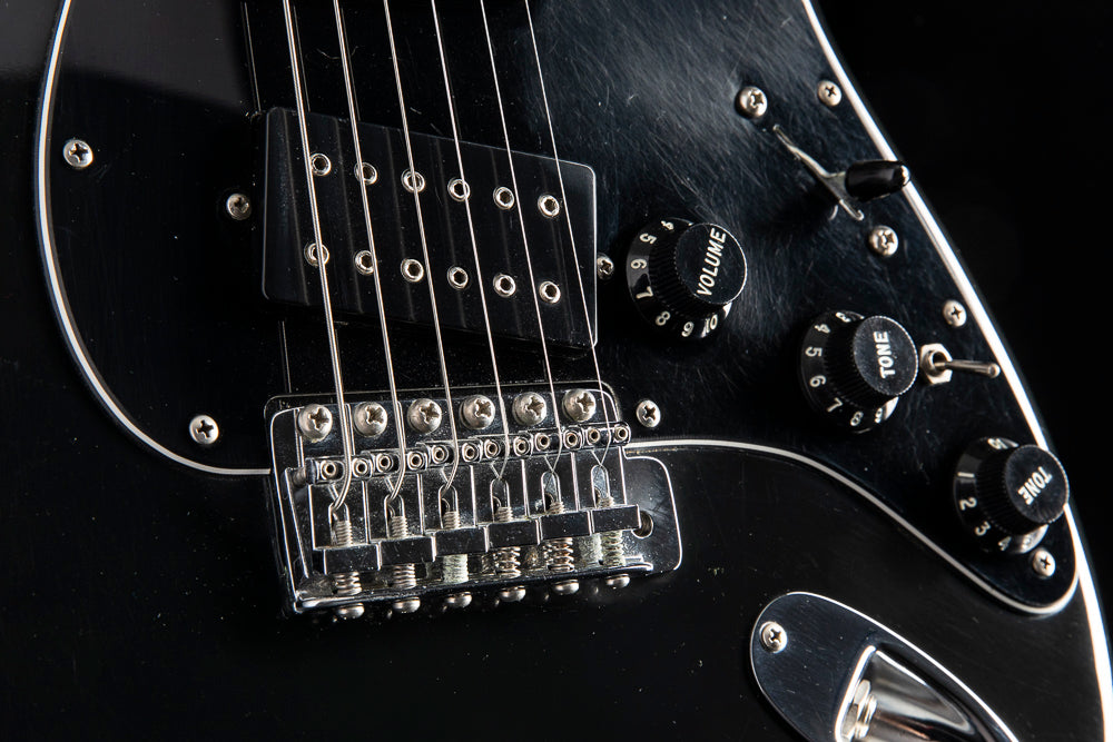 1978 Fender Stratocaster Black Guitar | Preowned Electric Guitar
