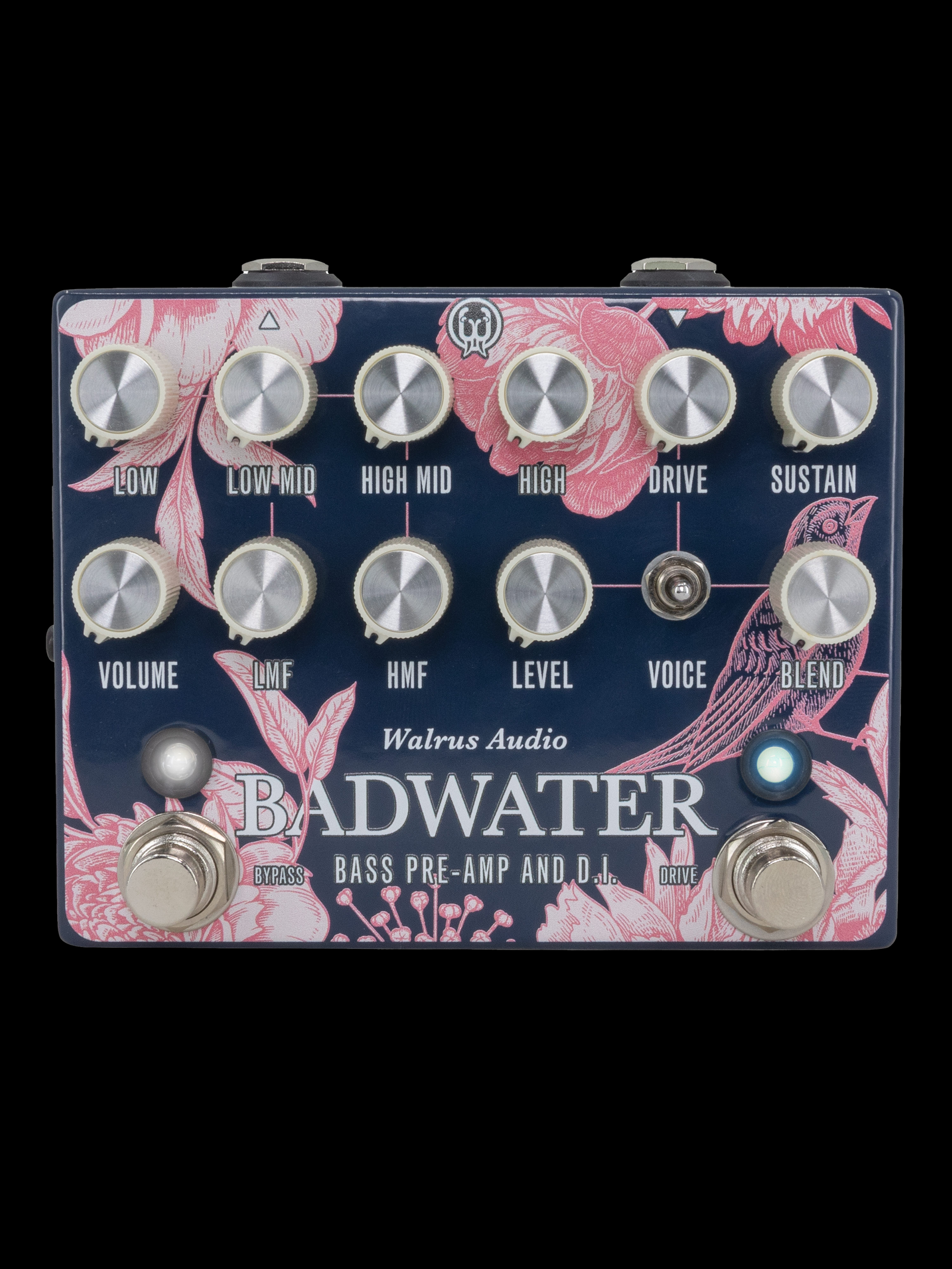 Walrus Audio 2024 Floral Edition Badwater Bass Pre-Amp and D.I.