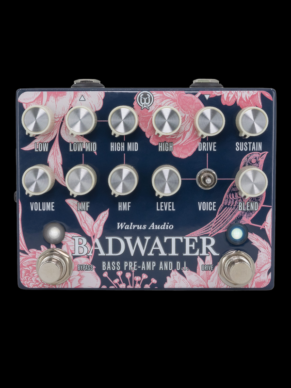 Walrus Audio 2024 Floral Edition Badwater Bass Pre-Amp and D.I. Walrus Audio 2024 Floral Edition Badwater Bass Pre-Amp and D.I.