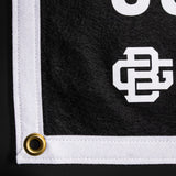 Brian’s Guitars “Shop Local” Oxford Pennant Camp Flag Black/White
