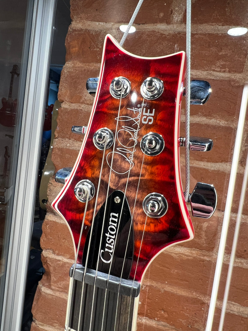 Paul Reed Smith SE Custom 24-08 Quilt Top Charcoal Cherry Burst