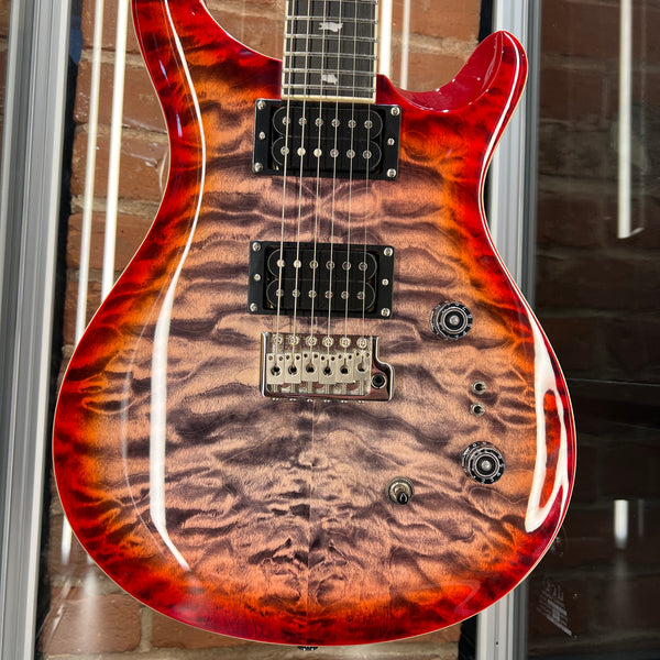 Paul Reed Smith SE Custom 24-08 Quilt Top Charcoal Cherry Burst