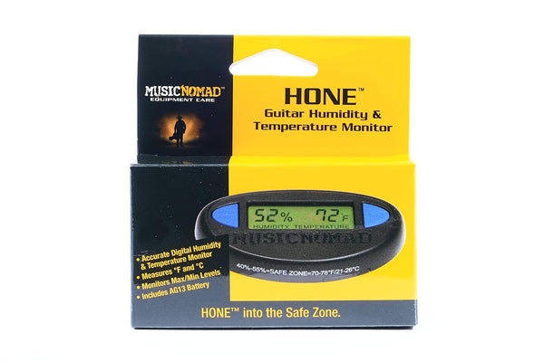 Music Nomad Hone Guitar Hygrometer Humidity & Temperature Monitor