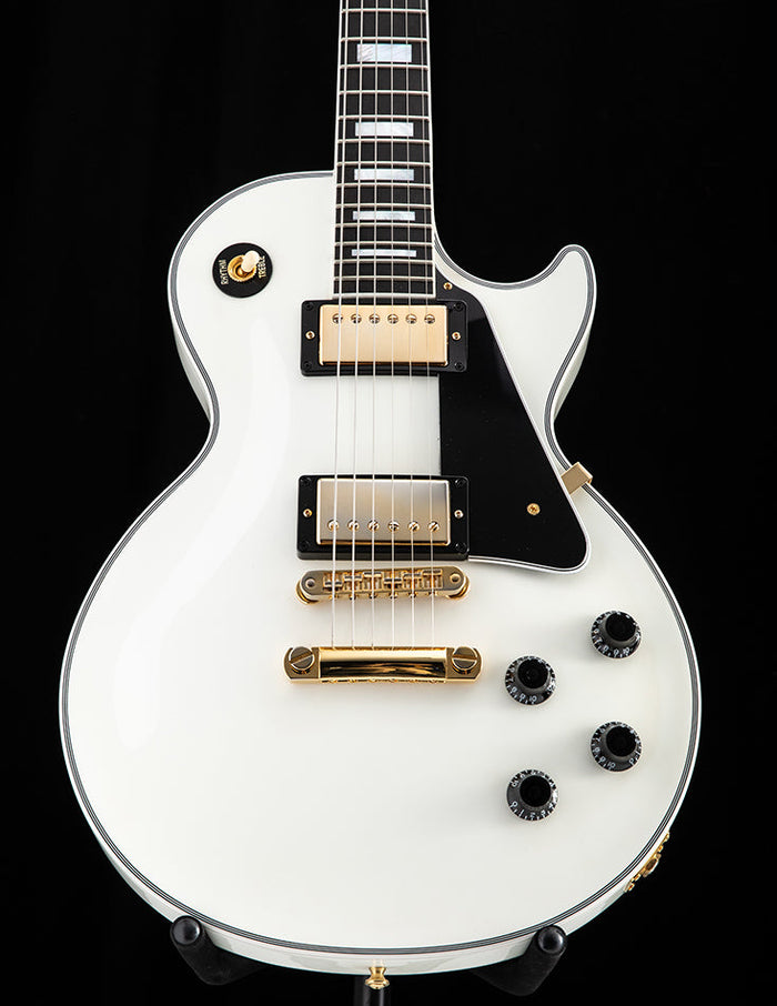 Used Gibson Custom Shop Les Paul Custom Guitar - Alpine White