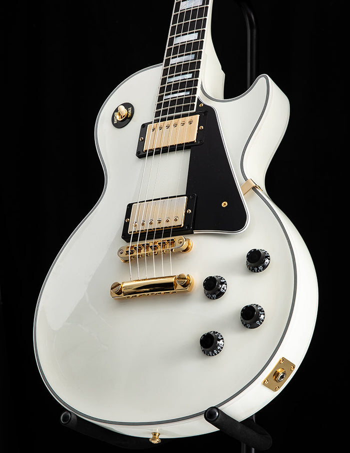 Used Gibson Custom Shop Les Paul Custom Guitar - Alpine White