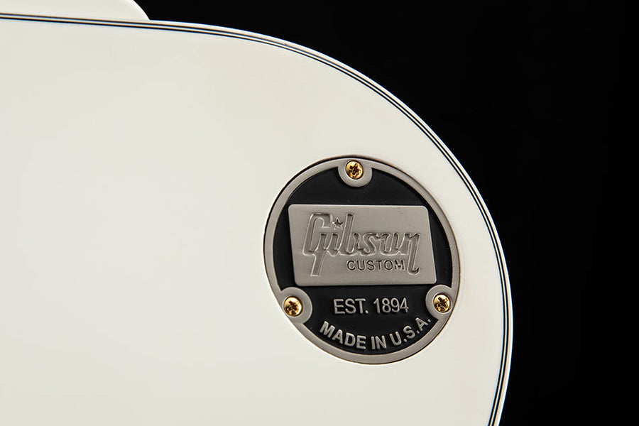 Used Gibson Custom Shop Les Paul Custom Guitar - Alpine White