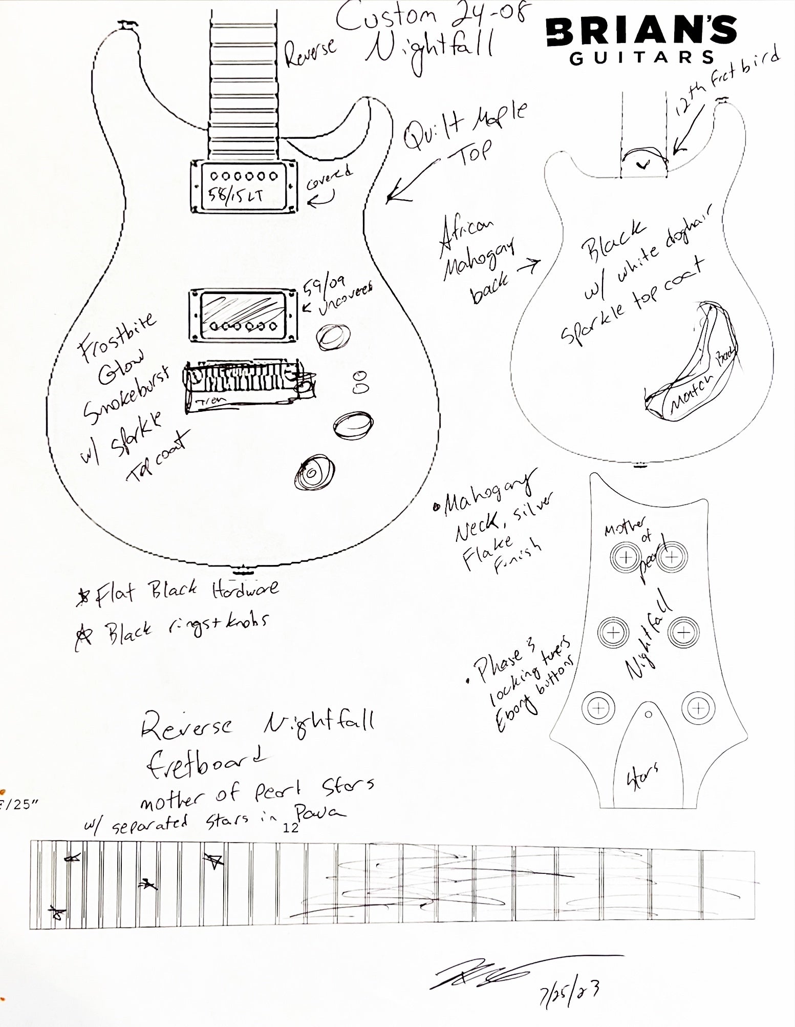 Paul Reed Smith Private Stock Custom 24-08 Nightfall Frostbite