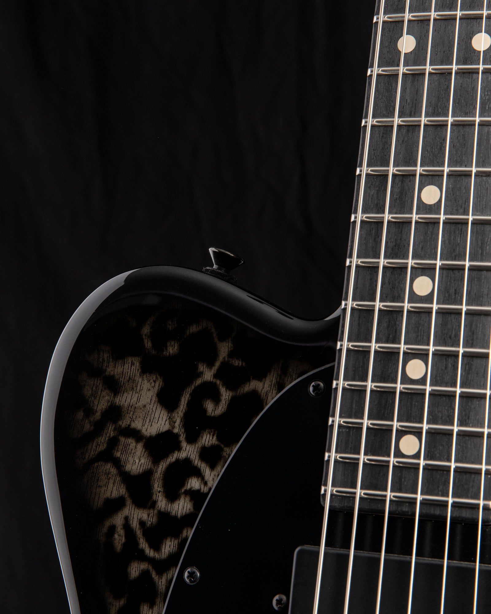 Tom Anderson T Classic Contoured White Dog Hair Black Floral Burst