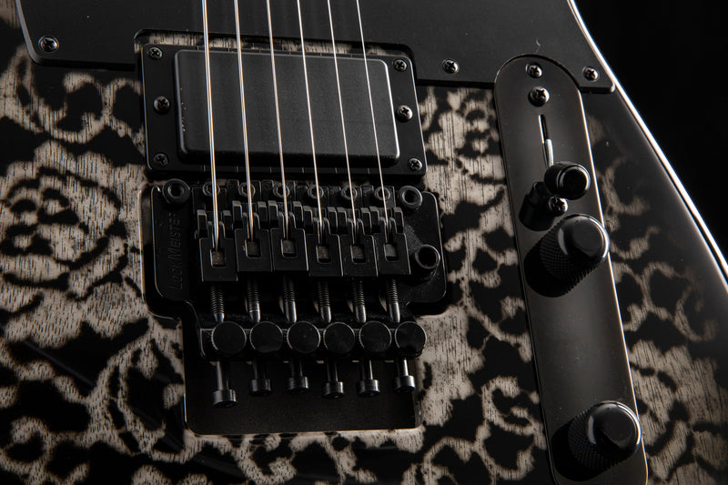 Tom Anderson T Classic Contoured White Dog Hair Black Floral Burst