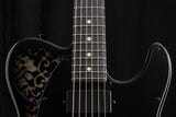 Tom Anderson T Classic Contoured White Dog Hair Black Floral Burst