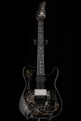 Tom Anderson T Classic Contoured White Dog Hair Black Floral Burst