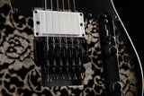 Tom Anderson T Classic Contoured White Dog Hair Black Floral Burst