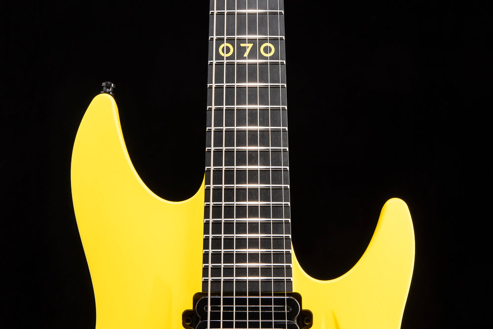 Aristides 070R Yellow EverTune 7-String - Brian's Guitars