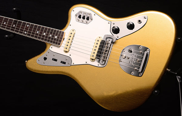 Fender Custom Shop 1964 Jaguar Lush Closet Classic Aged Aztec Gold-Electric Guitars-Brian's Guitars