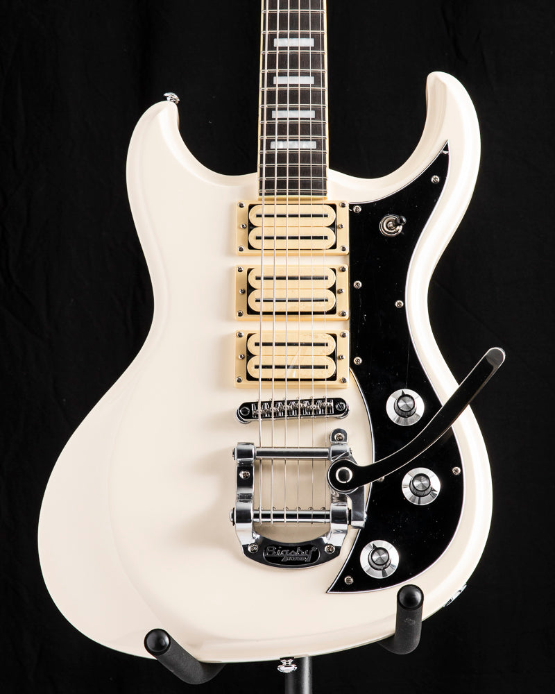 Dunable DE Gnarwhal Baritone White Bigsby