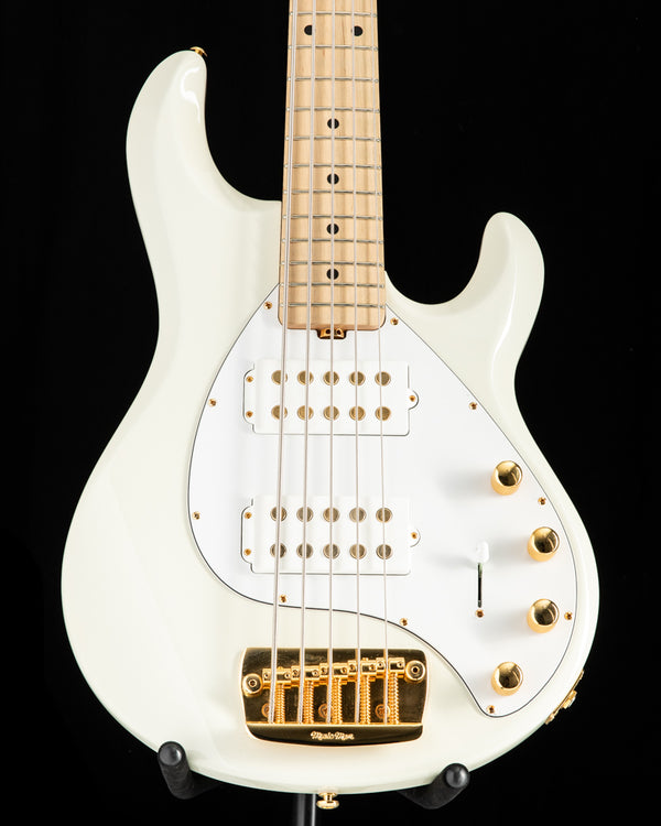 Used Music Man Stingray 5 HH Ivory White