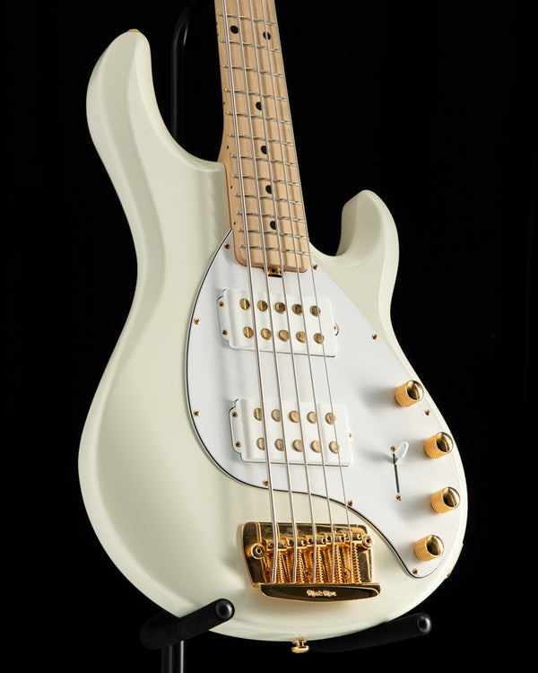 Used Music Man Stingray 5 HH Ivory White