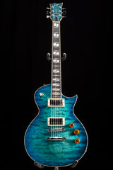 ESP USA Eclipse Quilted Maple Aqua Marine Sunburst